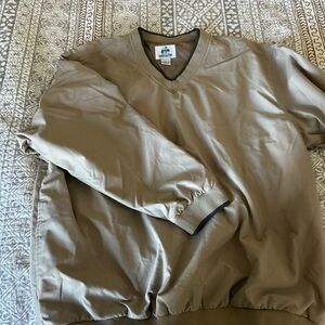 Men's Lightweight Windbreaker Pullover Jacket - Taupe
